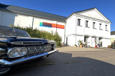 Ganz im Zeichen der Olsenbande steht am 14. September wieder das Welt-Theater. 2023 war dieses Chevy Bel Air zu sehen, wie Benny ihn fuhr.