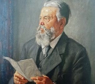 Louis Riedel, Gemälde von Paul Miller, aus dem Vogtlandmuseum Plauen. 