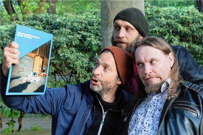 Die Obervogtländische Lyrik Combo präsentiert ihr Album „Die ich rief, die Geister“. Von links: Matthias Murch (alias Yuri Magnetiks), Jens Weingart, Rolf Bach.
