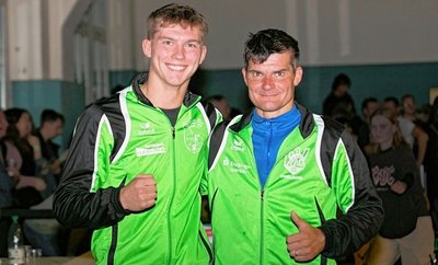 Felix Franke und Daniel Franke - Sohn und Vater als Gegner in verschiedenen Mannschaften. 