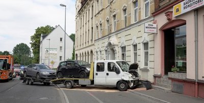 Der Unfall ereignete sich auf der Chemnitztalstraße. 