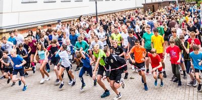 Spendenlauf des Gymnasiums Marienberg.