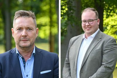 Uwe Müller (Fraktionschef-AfD) und Marvin Müller (Fraktionschef-CDU).
