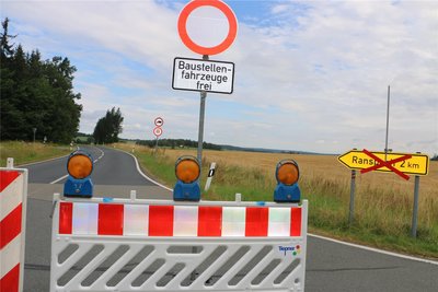 Vollsperrung in Richtung Ranspach.