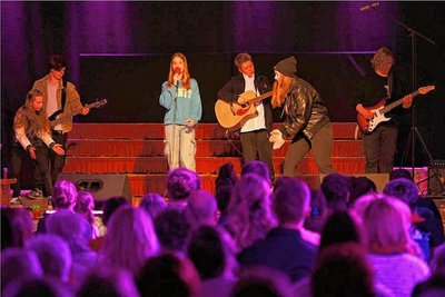 Auch die Schülerband der Oberschule "An der Mulde" trat auf die Bühne. 