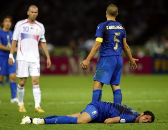  Fabio Cannavaro war bei Zinédine Zidanes berühmtem Kopfstoß im WM-Finale 2006 dabei. (Archivbild)