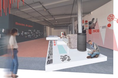 Ein erster Entwurf zur künftigen Dauerausstellung in der Alten Baumwolle.