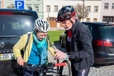 Schalten gehört auch zum E-Mountainbike auf der Blockline im Erzgebirge. Streckenscout Dietrich Sonntag erklärt die wichtigsten Funktionen.