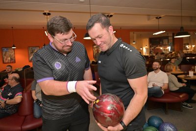 Benjamin Richter (l.) und Rene Gaßmann sind beim Neujahrsturnier Stammgäste.