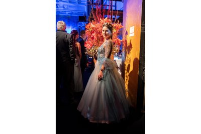 Jane Krause in einem wunderschönen Kleid beim Chemnitzer Opernball.
