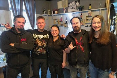 Der neue Moshers-Vorstand: Jan Singer, Vereinschef Michael Burkhardt, Melanie Kunze, Robert Förster und Kristin Förster (von links). 