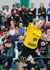 Ivan Kucharik steht mit seinen bislang 98 Saisontreffern auf Rang 3 der Torjägerliste der Mitteldeutschen Handball-Oberliga.
