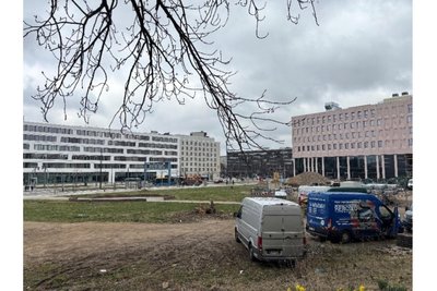 Baustelle rund um den Johannisplatz