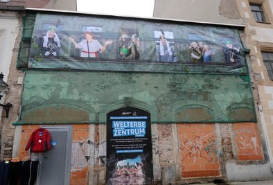 Hingucker statt Schandfleck: Mit dem geplanten Neubau für das künftige Freiberger Welterbezentrum an der Petersstraße soll auch ein unansehnlicher Bereich aus dem Stadtbild verschwinden. 
