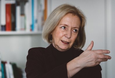 Bundesbildungsministerin Johanna Wanka im Interview mit der "Freien Presse" in ihrem Berliner Büro. Die Durchlässigkeit der Schulsysteme habe sich zwar verbessert, meint sie, aber viel davon sei nur Theorie.