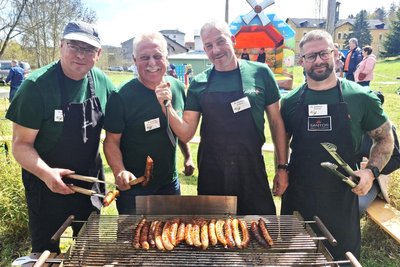 Die Vier vom Grill: Dietmar Kluge, Arndt Kutzke, Hendrik Liebers und Philipp Parade (v.l.).