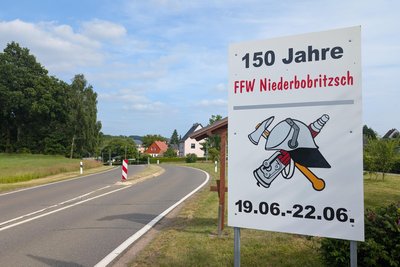 Niederbobritzsch feiert das 150-jährige seiner Freiwilligen Feuerwehr.