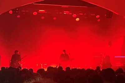 Die Indie-Band Interpol bei ihrem Auftritt in Leipzig.