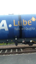 Undichter Kesselwagen auf dem Hauptbahnhof Zwickau.