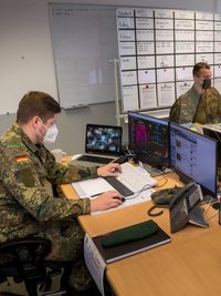 Im Marienberger Operationszentrum Covid-19 werden die Amtshilfe-Anträge koordiniert. 