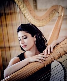Sofoharfenistin Anneleen Lenaerts. 