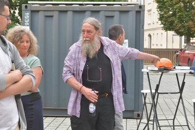 Carsten Kohlschmidt ist der „Oberbauleiter“ und Ideengeber bei dem Kunstprojekt.
