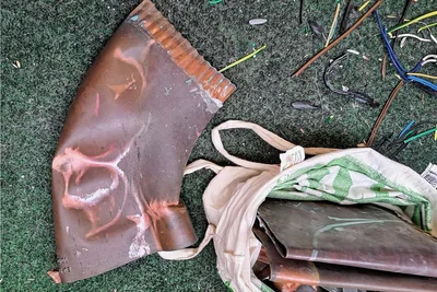 Regenrinnen aus Kupfer stellten die Polizisten ebenfalls sicher.