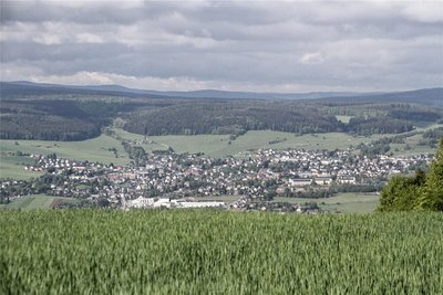 Blick vom Spiegelwald auf Lauter.