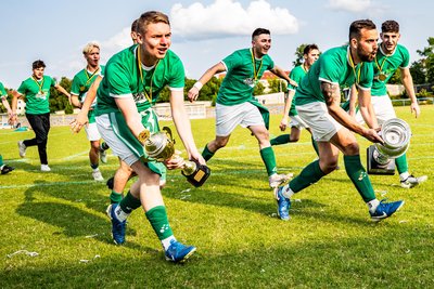 Freuen sich auf einen attraktiven Gegner im Sachsenpokal: die Kicker des SV Lichtenberg.