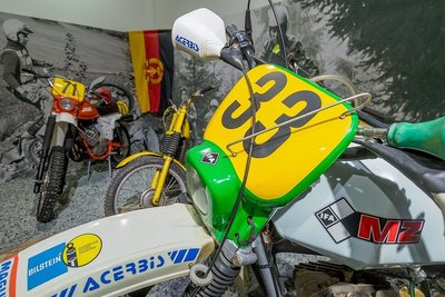 Zum Andenken an den DDR-Endurosport: Diese Maschinen wurden bei Meisterschaften auf nationaler Ebene gefahren. 