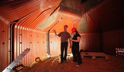 Kessel im neuen Heizkraftwerk