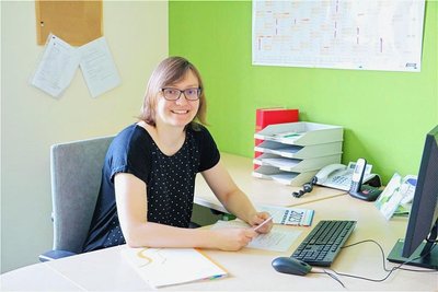 Die promovierte Frauenärztin Mary Niese-Anke in ihrer Praxis im Medizinischen Versorgungszentrum Freiberg.