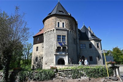 Die Polizei ermittelt nach einem Einbruch in Schloss Reinsberg (Bild vom Denkmaltag 2023.