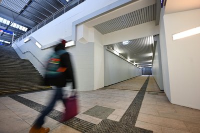 Tatort eines Raubüberfalls: die Unterführung vom Hauptbahnhof zur Dresdner Straße.