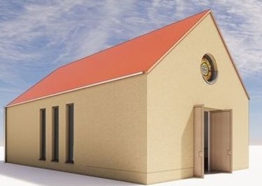 Die neue Friedhofskapelle von Netzschkau. 
