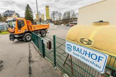 Auf dem Gelände des Olbernhauer Bauhofes soll Kraftstoff bevorratet werden. 