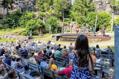 Etwa 440 Besucher kamen am Sonntag zu "Robin Hood" an die Greifensteine.