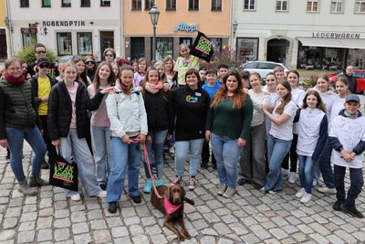 Mit einer Protestaktion für den Erhalt der Schulsozialarbeit hatten Brecht-Gymnasiasten im Sommer 2025 den Erhalt unterstützt.