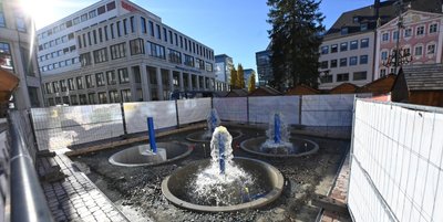 Die Technik ist abgenommen am neuen Marktbrunnenareal.