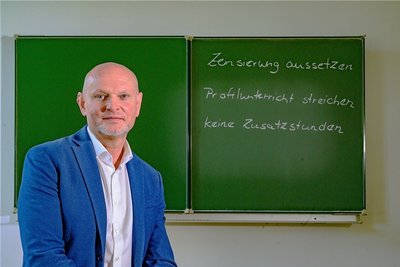 Ralf Ballmann, Schulleiter des Käthe-Kollwitz-Gymnasiums in Zwickau.