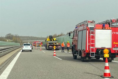 Die Unfallstelle am Samstagmorgen.