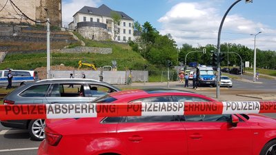 An den Schlossterrassen ist am Donnerstagnachmittag eine Fliegerbombe aus dem Zweiten Weltkrieg gefunden worden.