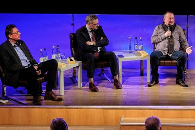 Ein erstes direktes Aufeinandertreffen der Kandidaten gab es bereits Ende Januar. Von links: Henry Ruß (Linke), Raphael Kürzinger (CDU) und Michael Dewath (Einzelbewerber). 