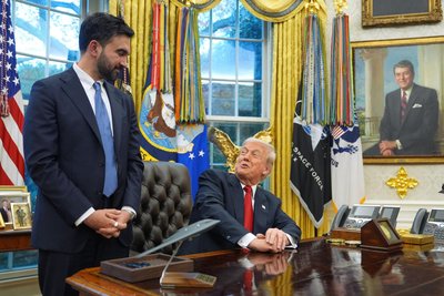 Treffen im Oval Office: US-Präsident Donald Trump (rechts) und der neue New Yorker Bürgermeister Zohran Mamdani.