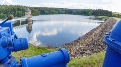 Die Querenbachtalsperre in Stollberg.