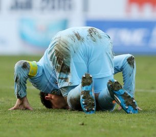 Ärgerte sich über den verschossenen Strafstoß sicher am meisten: CFC-Kapitän Anton Fink