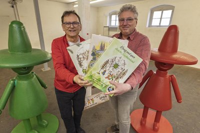 Der Erzgebirger Ralf Viehweg (links) hat sein Unternehmen Spika GmbH in neue Hände gegeben. Im Bild mit Axel Jang, Mitinhaber der Jürries und Jang Handelsgesellschaft.