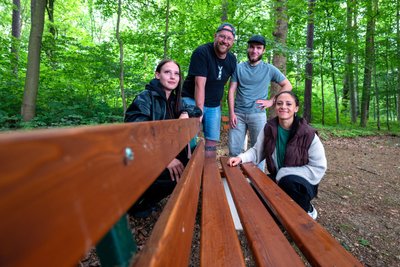 Stella Krause, Markus Schneider, Lukas Heidschmidt und Lysandra Brückner waren an dem Projekt beteiligt.
