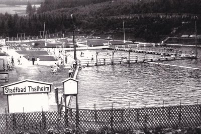 Eine Aufnahme vom Freibad in Thalheim, die in den 1930er-Jahren entstand.