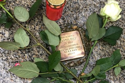 Einer der Stolpersteine in Reichenbach erinnert an Martin Frey.